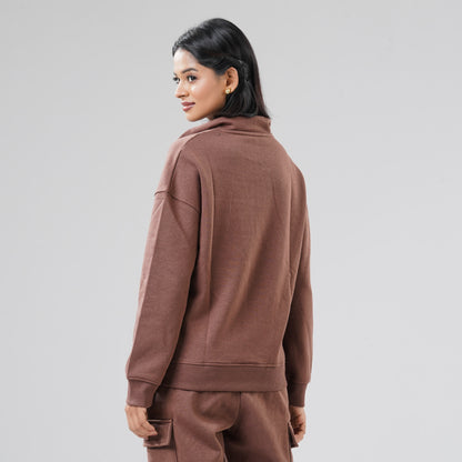 Women Brown Sweatshirt