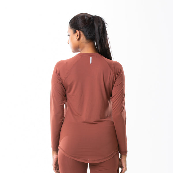 LADIES TOPS-BROWN