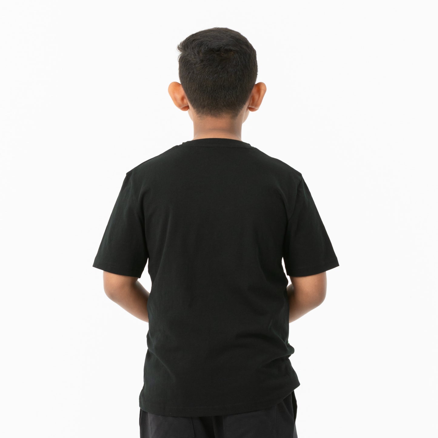 Boys Black Printed Tee