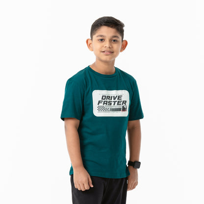 Boys Green T-Shirt