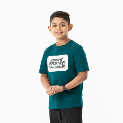 Boys Green T-Shirt