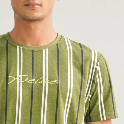 Mens Olive Green T- Shirt