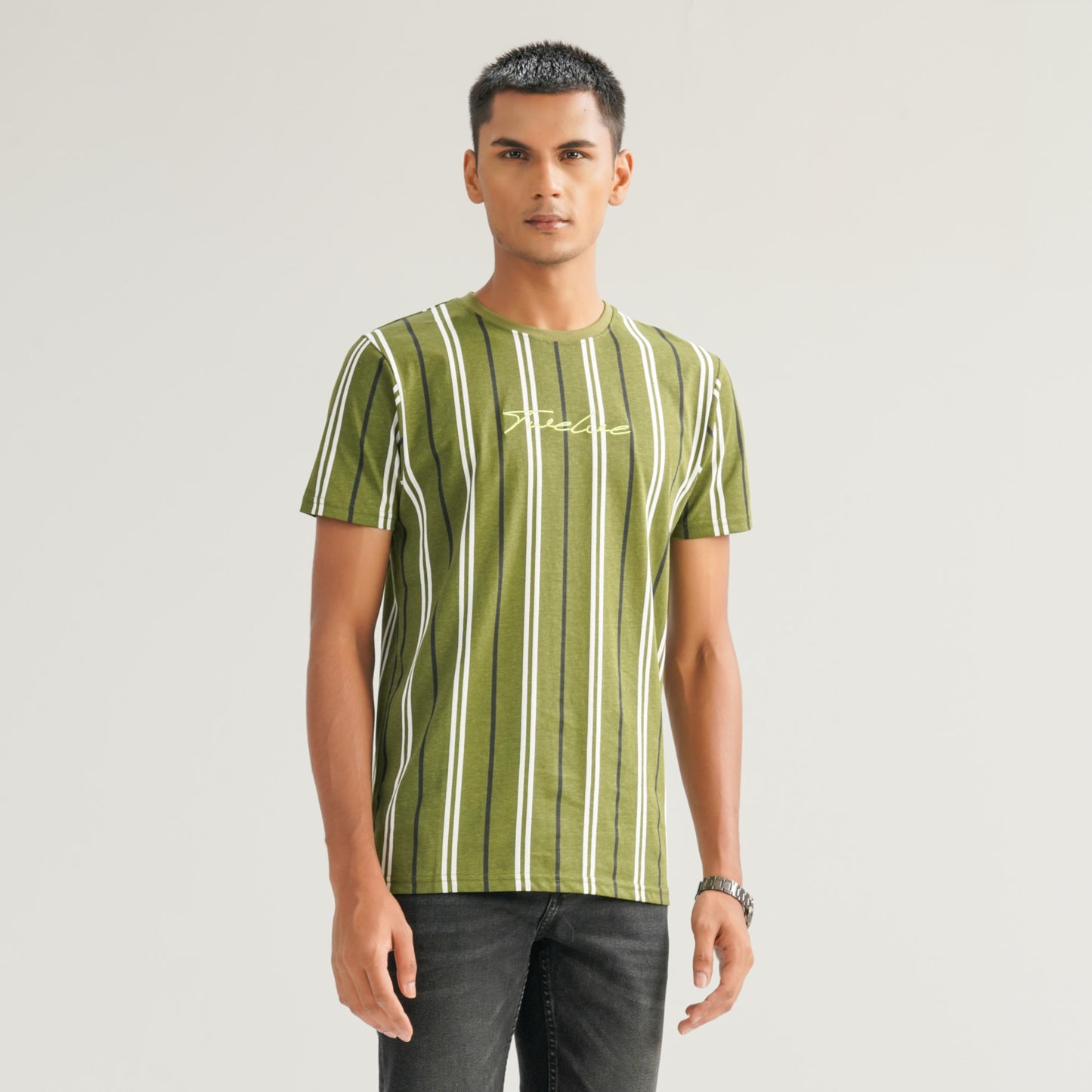 Mens Olive Green T- Shirt