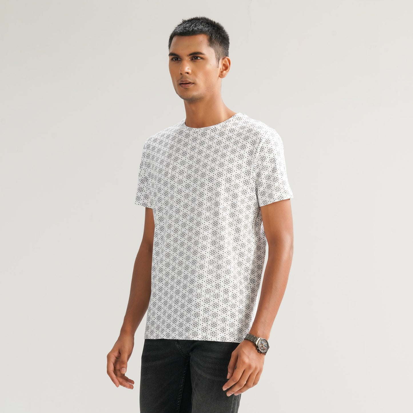 Mens Black & White T-Shirt