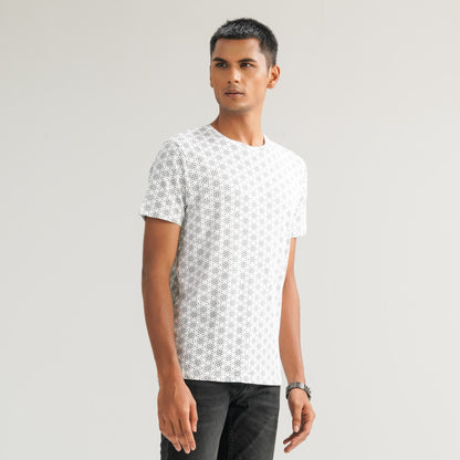 Mens Black & White T-Shirt