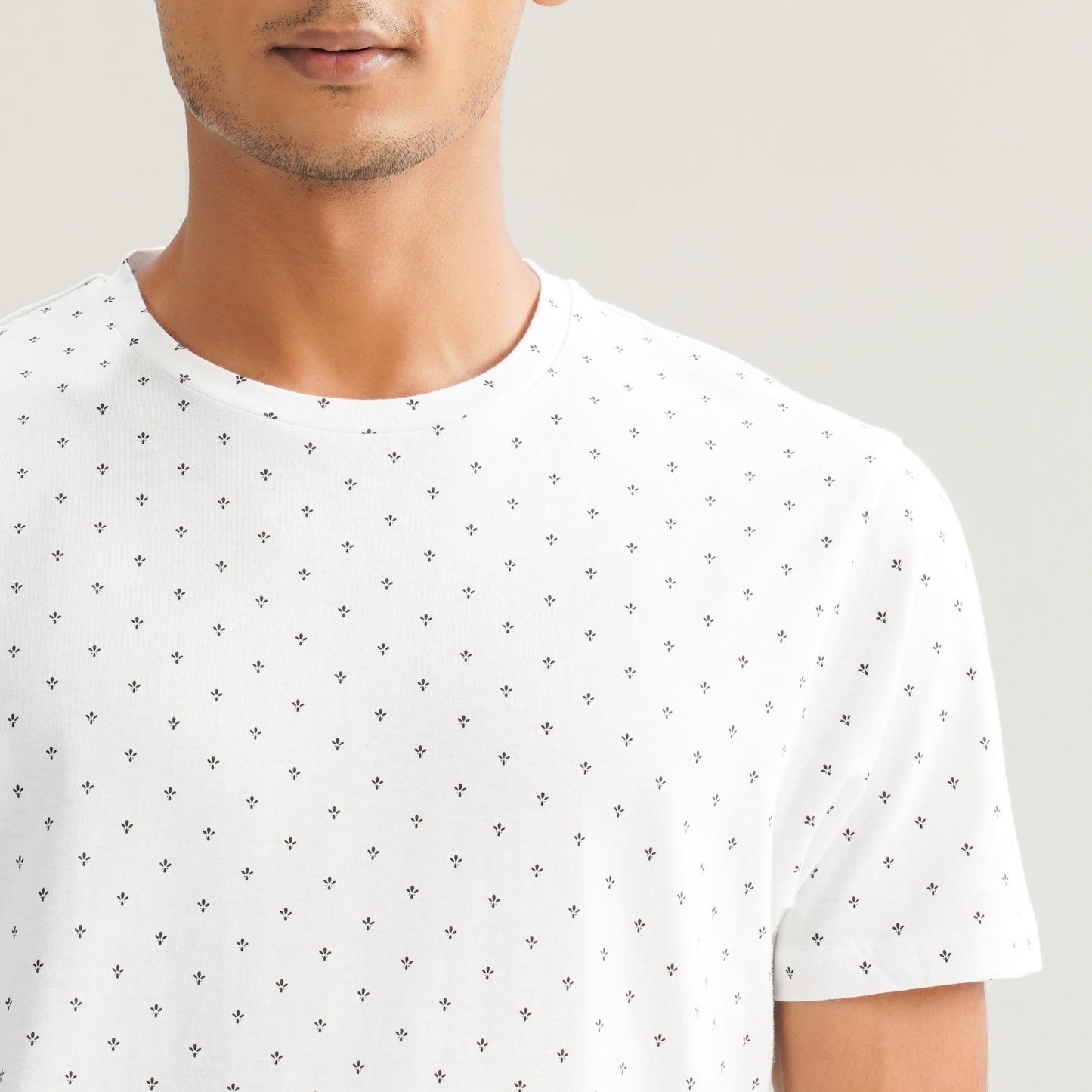 Mens White & Black T-Shirt