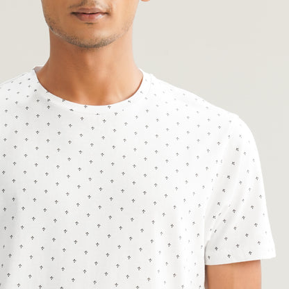 Mens White & Black T-Shirt