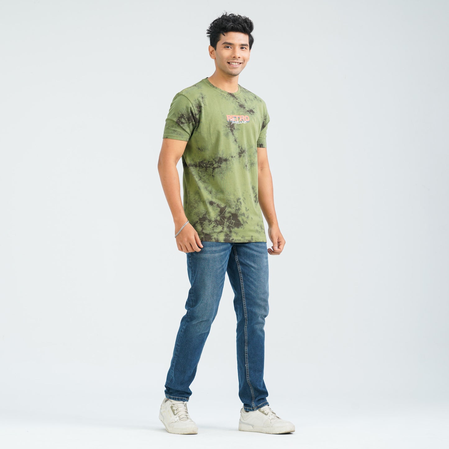 Men's Sage Green Cotton T-Shirt