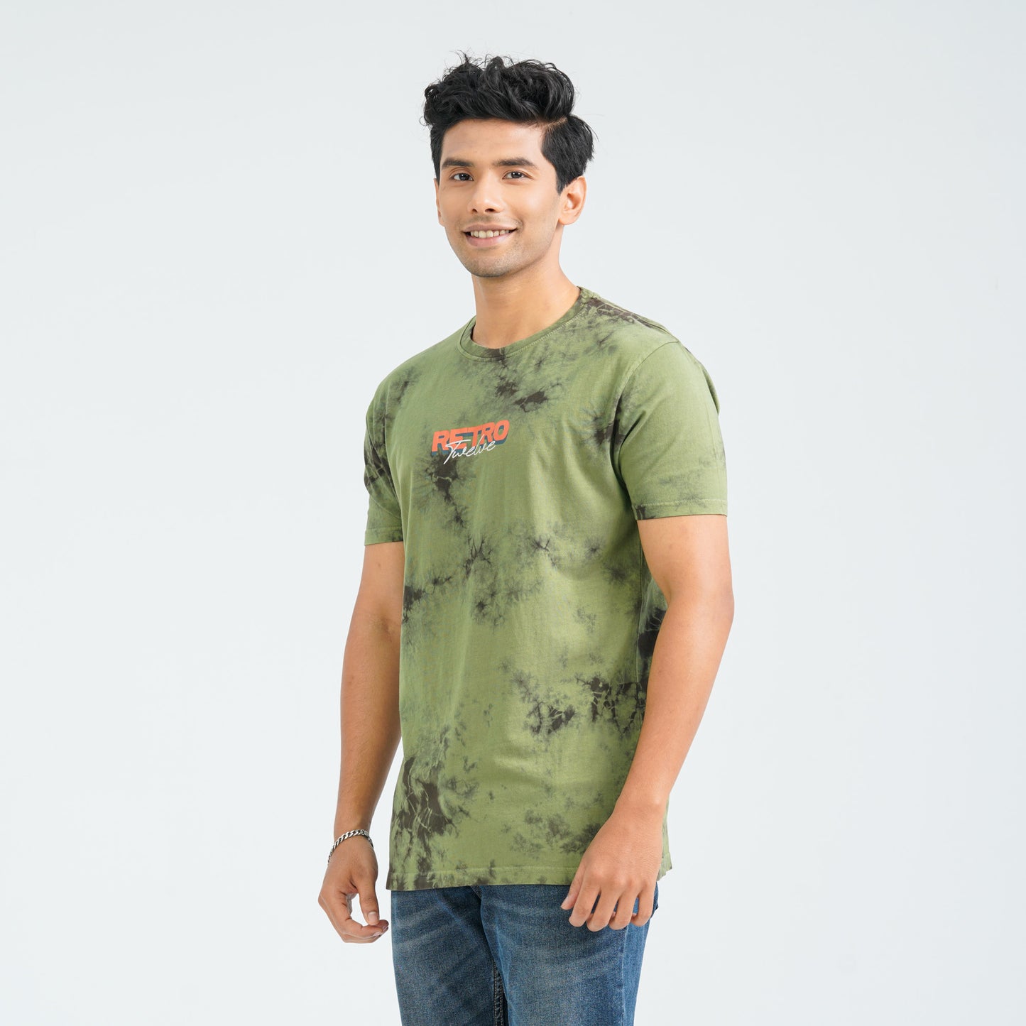 Men's Sage Green Cotton T-Shirt