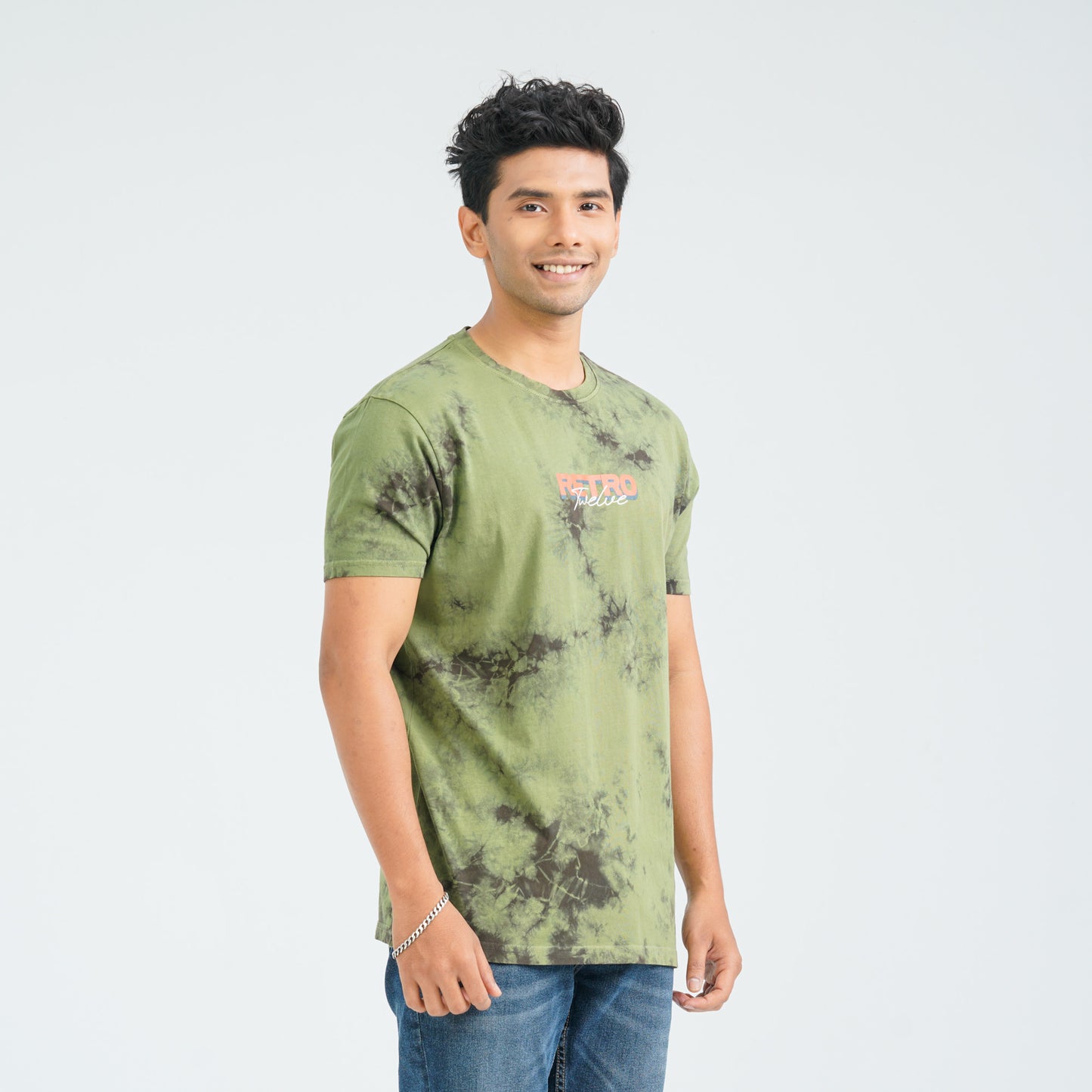 Men's Sage Green Cotton T-Shirt
