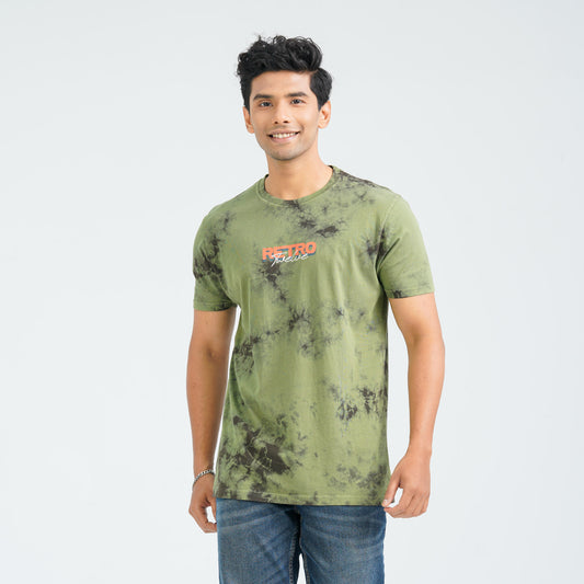 Men's Sage Green Cotton T-Shirt