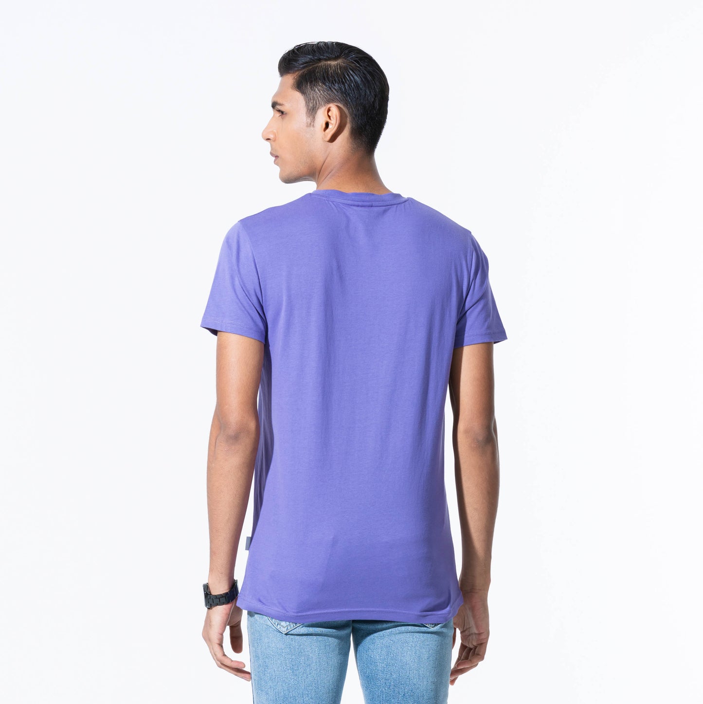 Mens Light Purple Basic T-Shirt