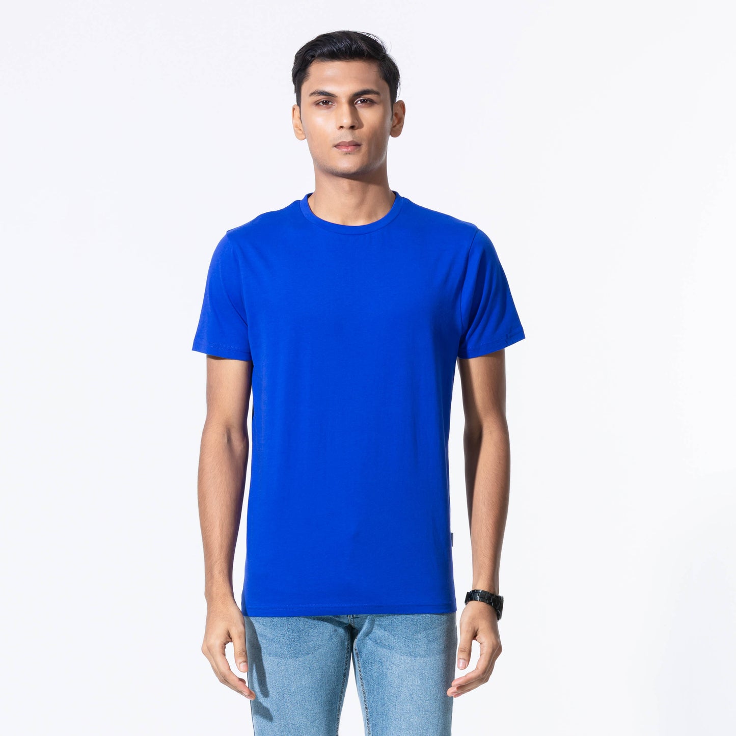 Mens Blue Basic T-Shirt