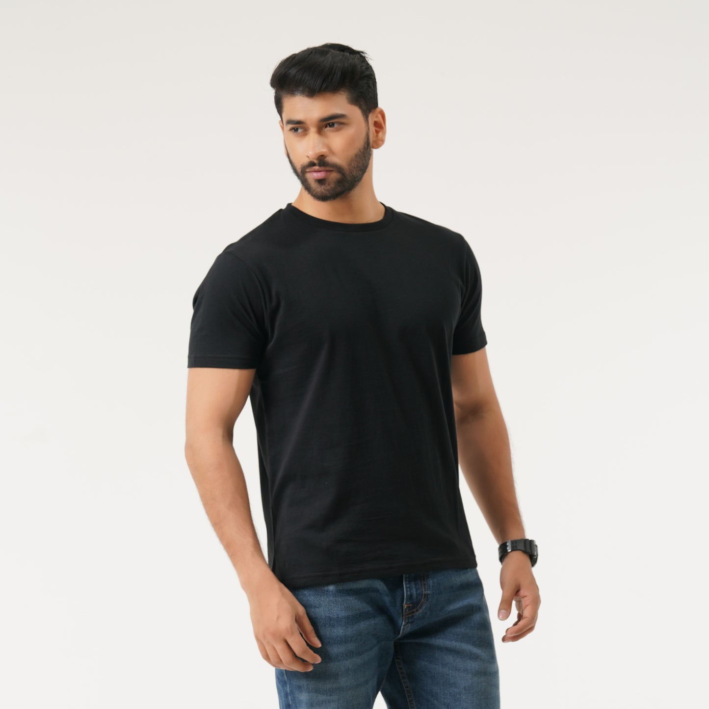 Mens Black Basic T-Shirt