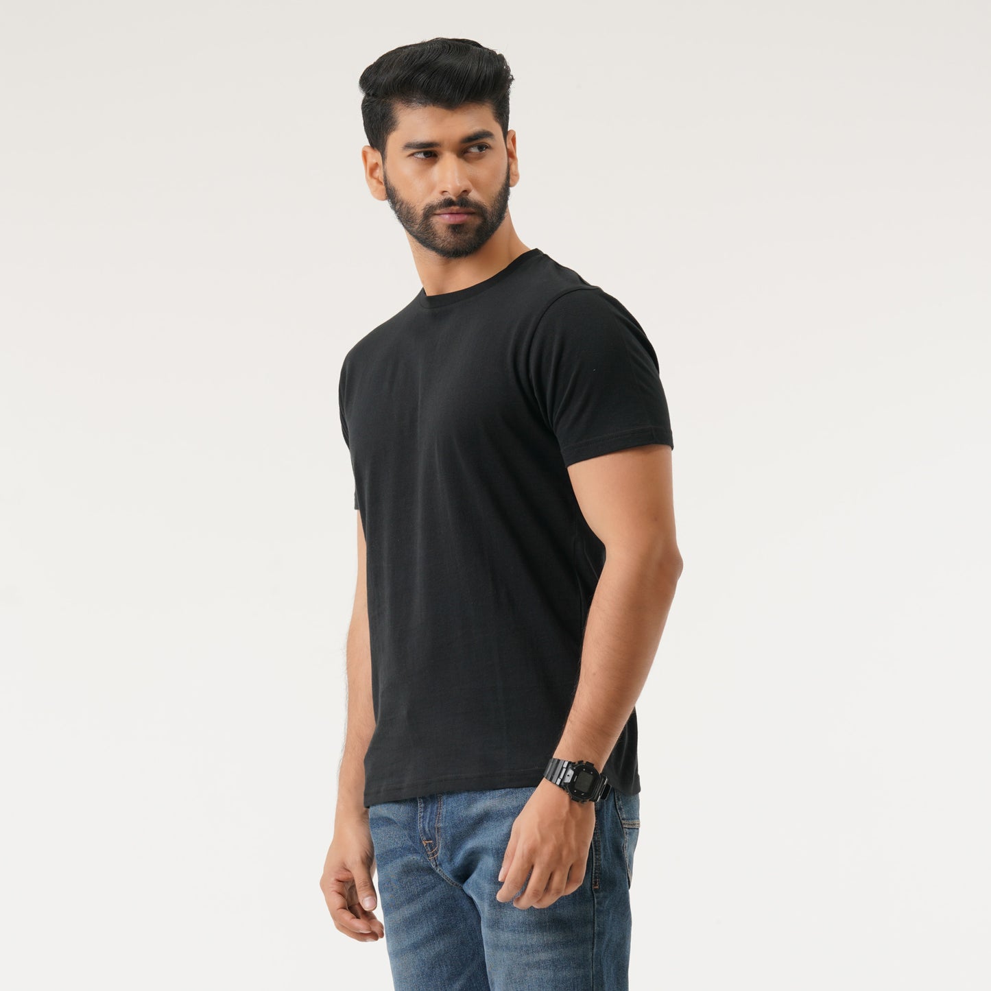 Mens Black Basic T-Shirt