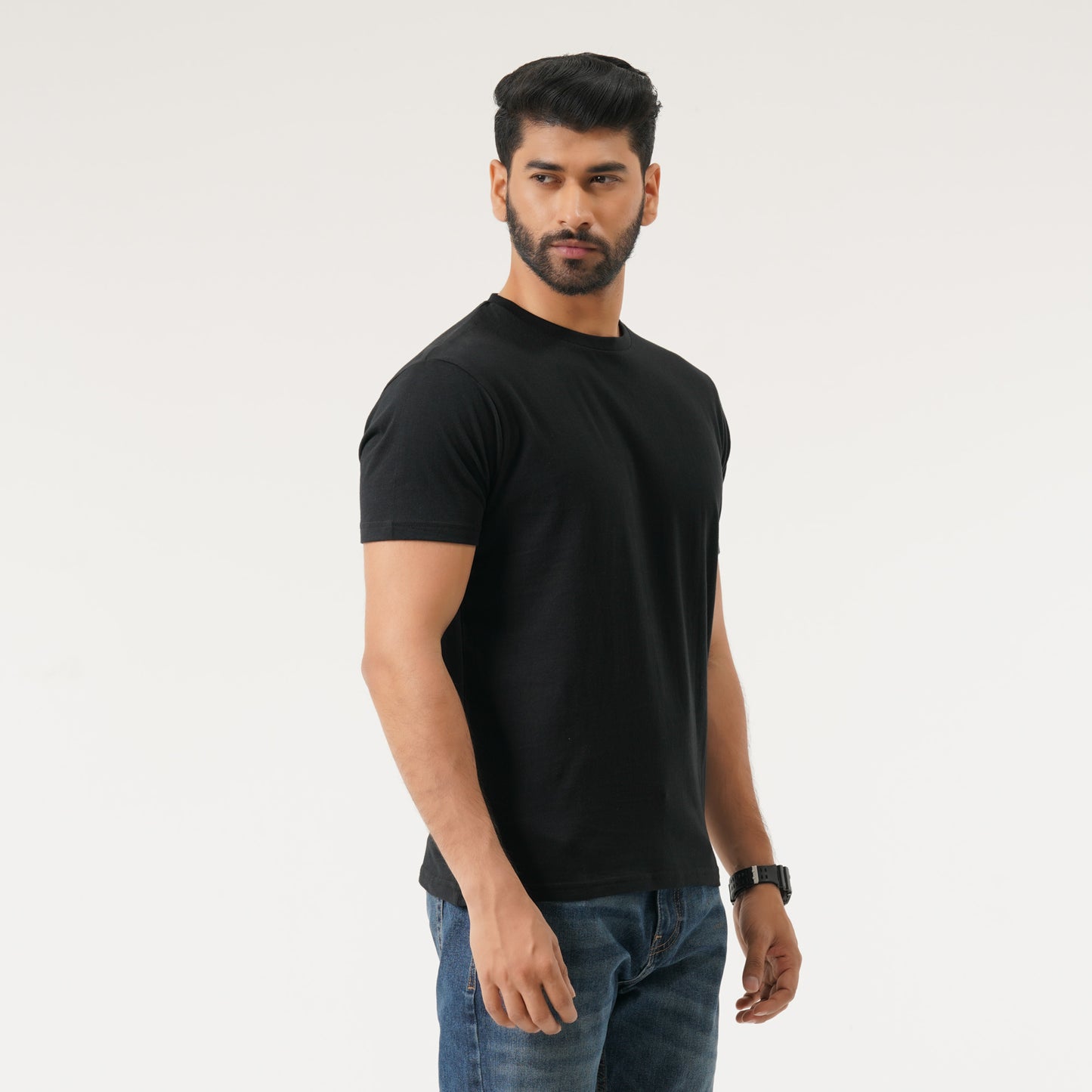 Mens Black Basic T-Shirt