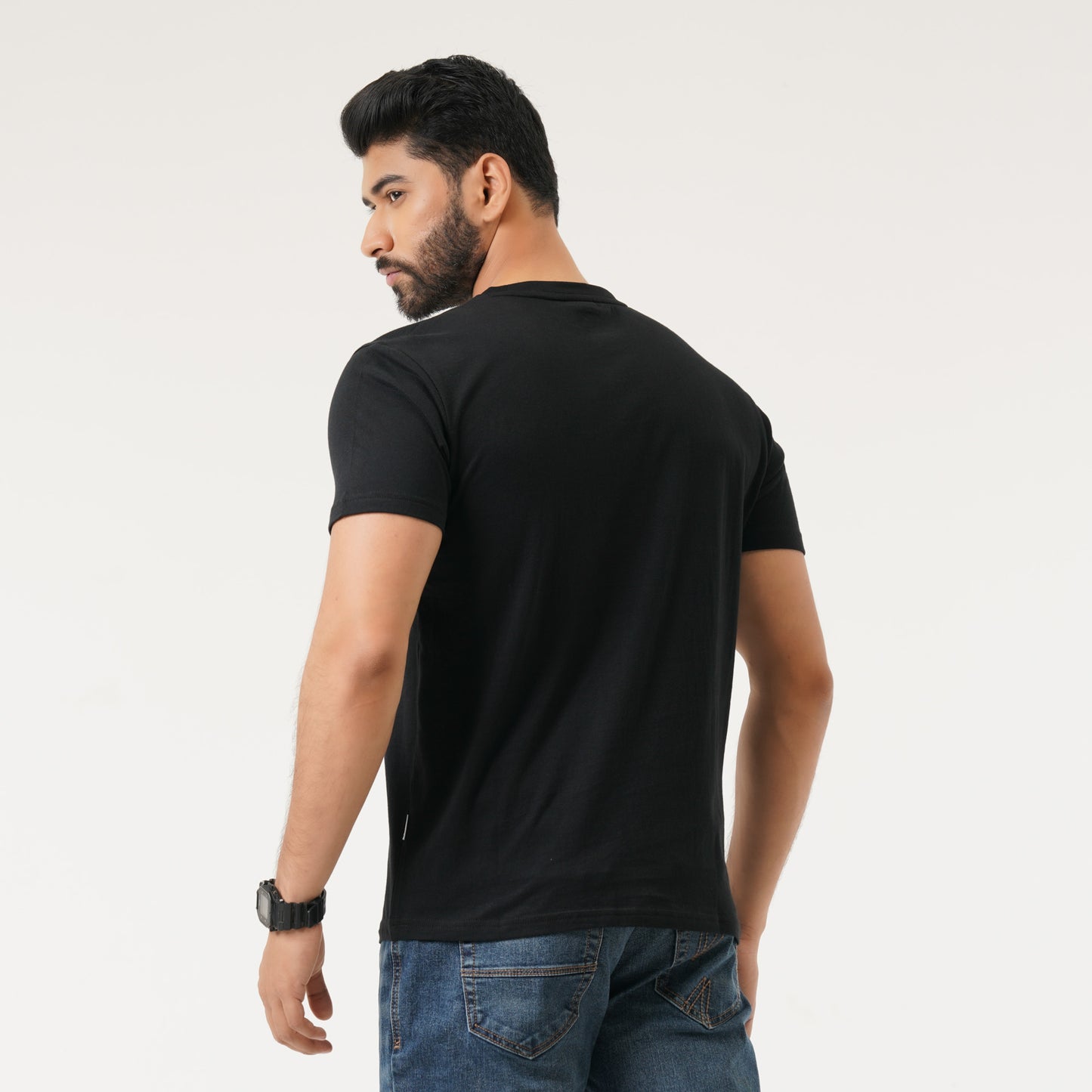 Mens Black Basic T-Shirt