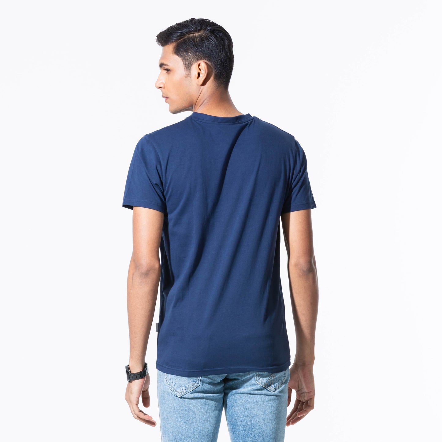 Mens Navy Basic T-Shirt