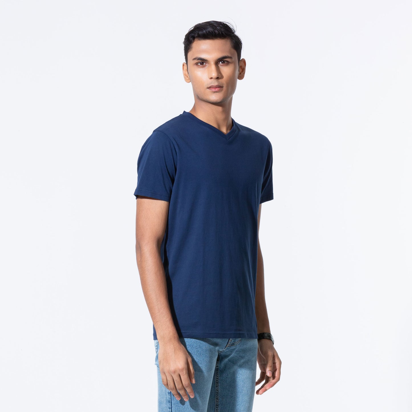 Mens Navy Basic T-Shirt