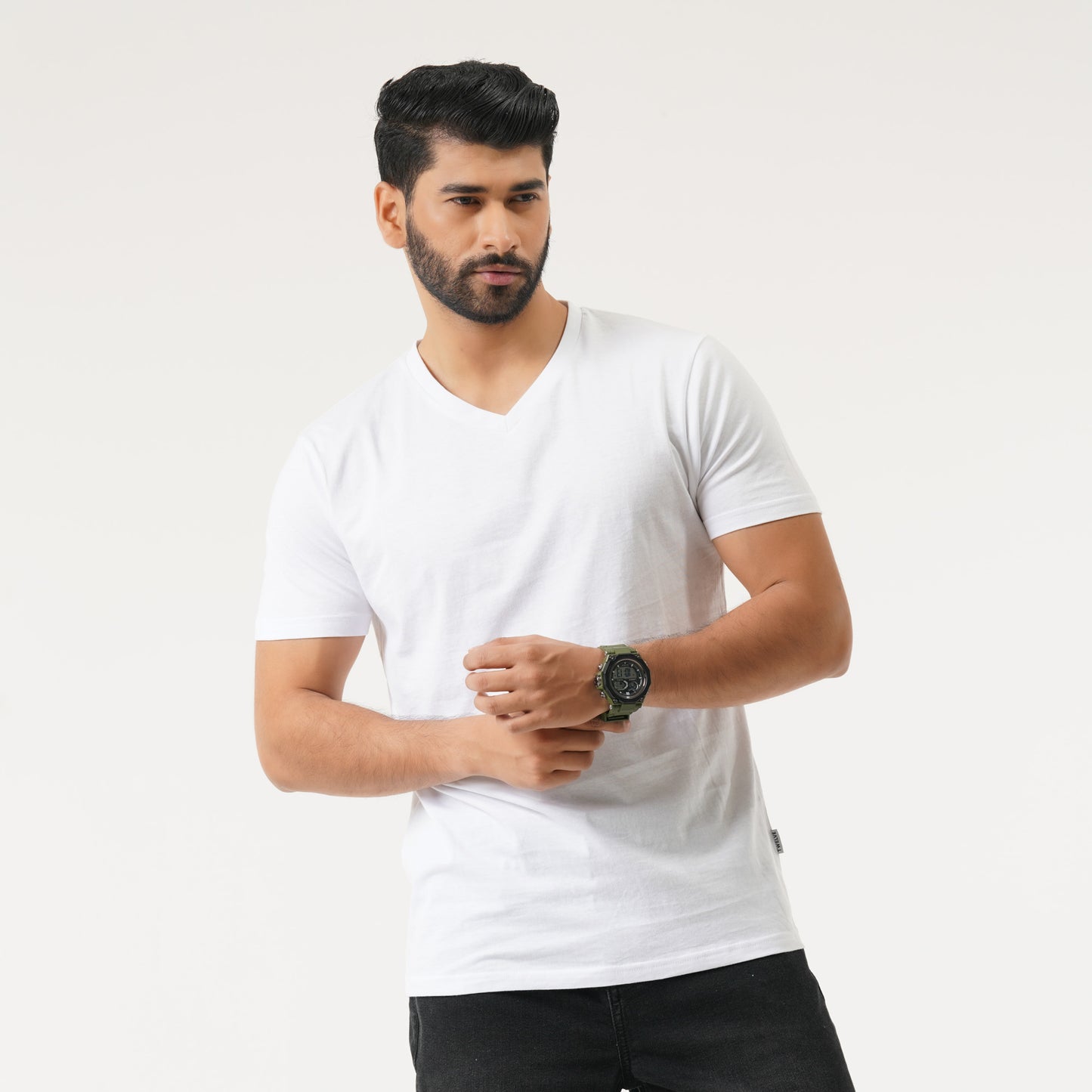 Mens White Basic T-Shirt