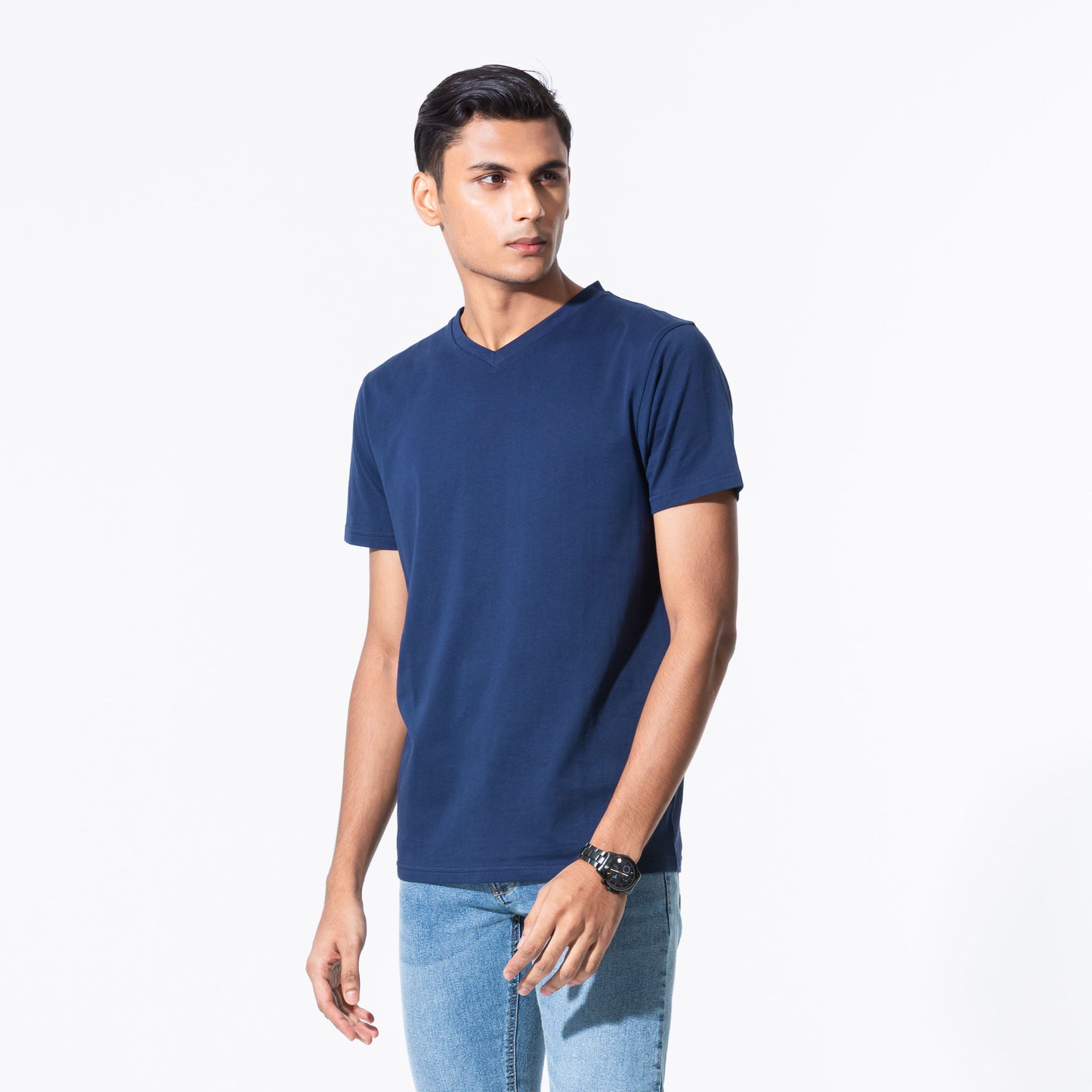 Mens Navy Basic T-Shirt