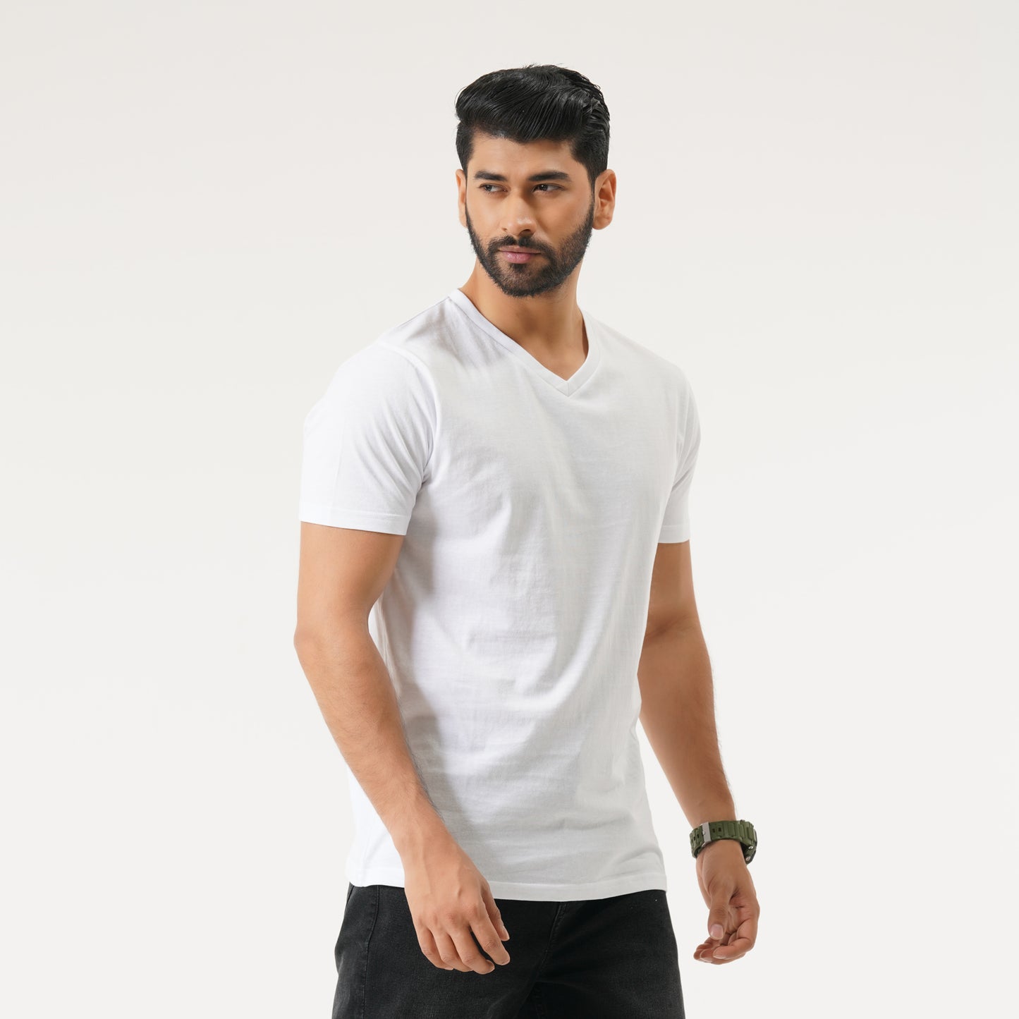 Mens White Basic T-Shirt