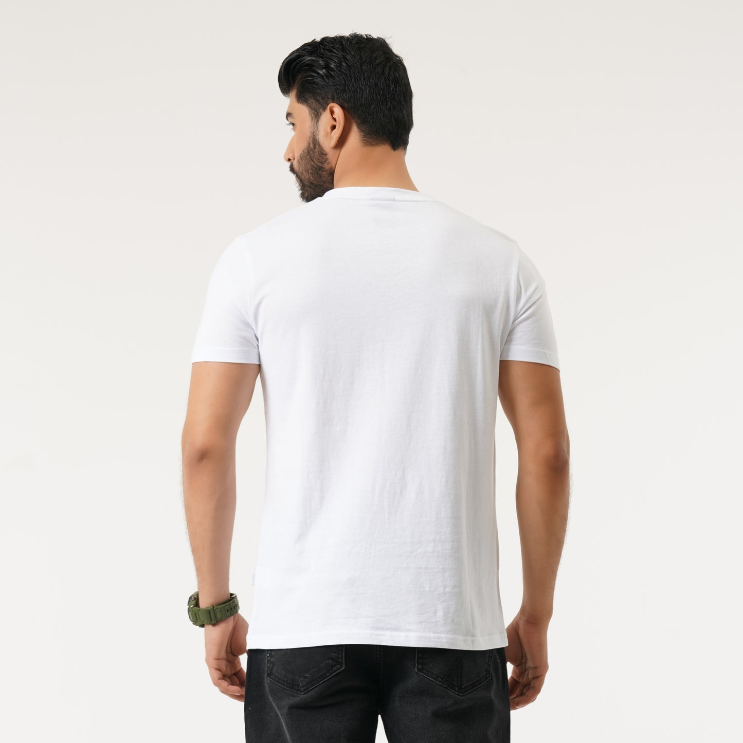 Mens White Basic T-Shirt