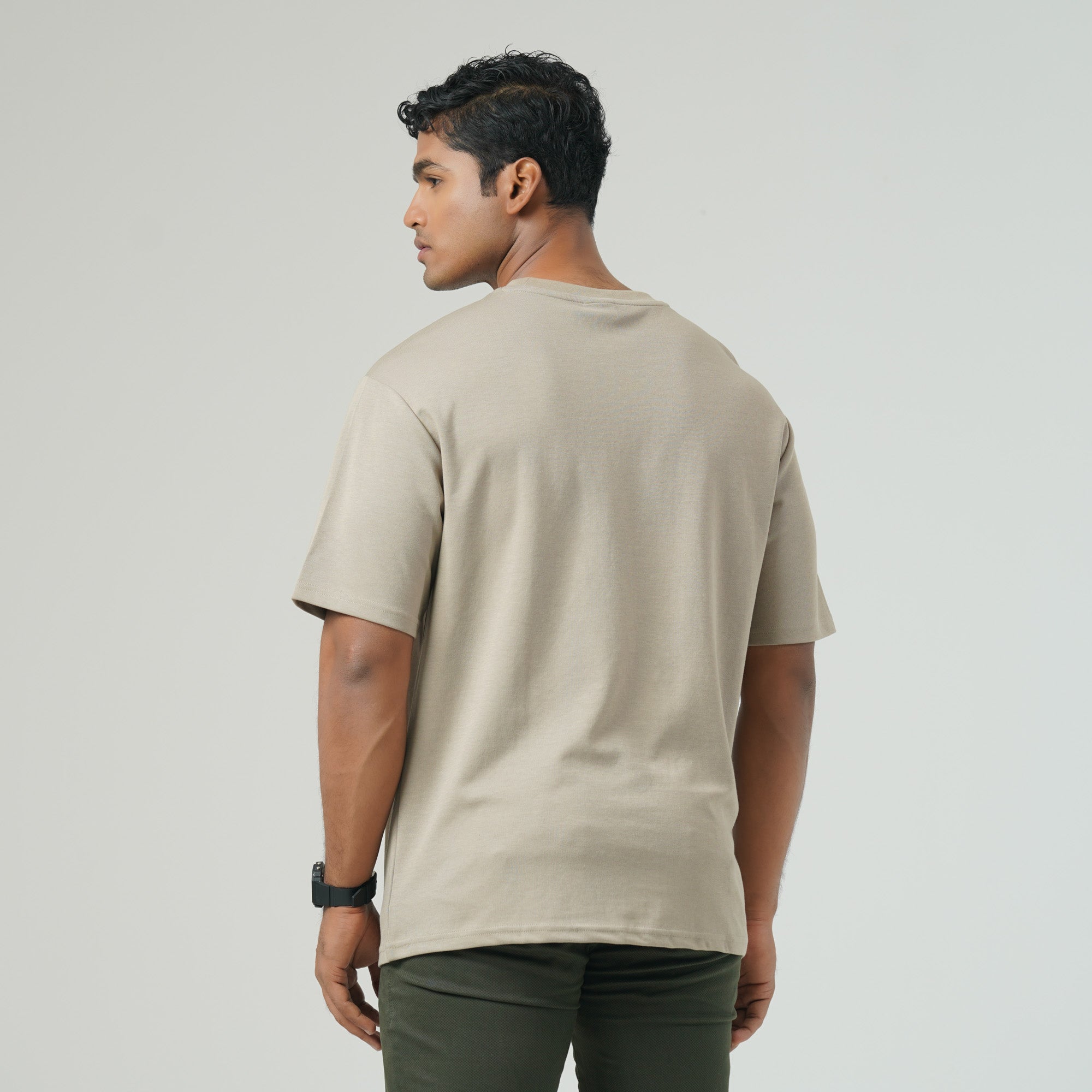 Mens Dark Beige T-Shirt – TwelveBd
