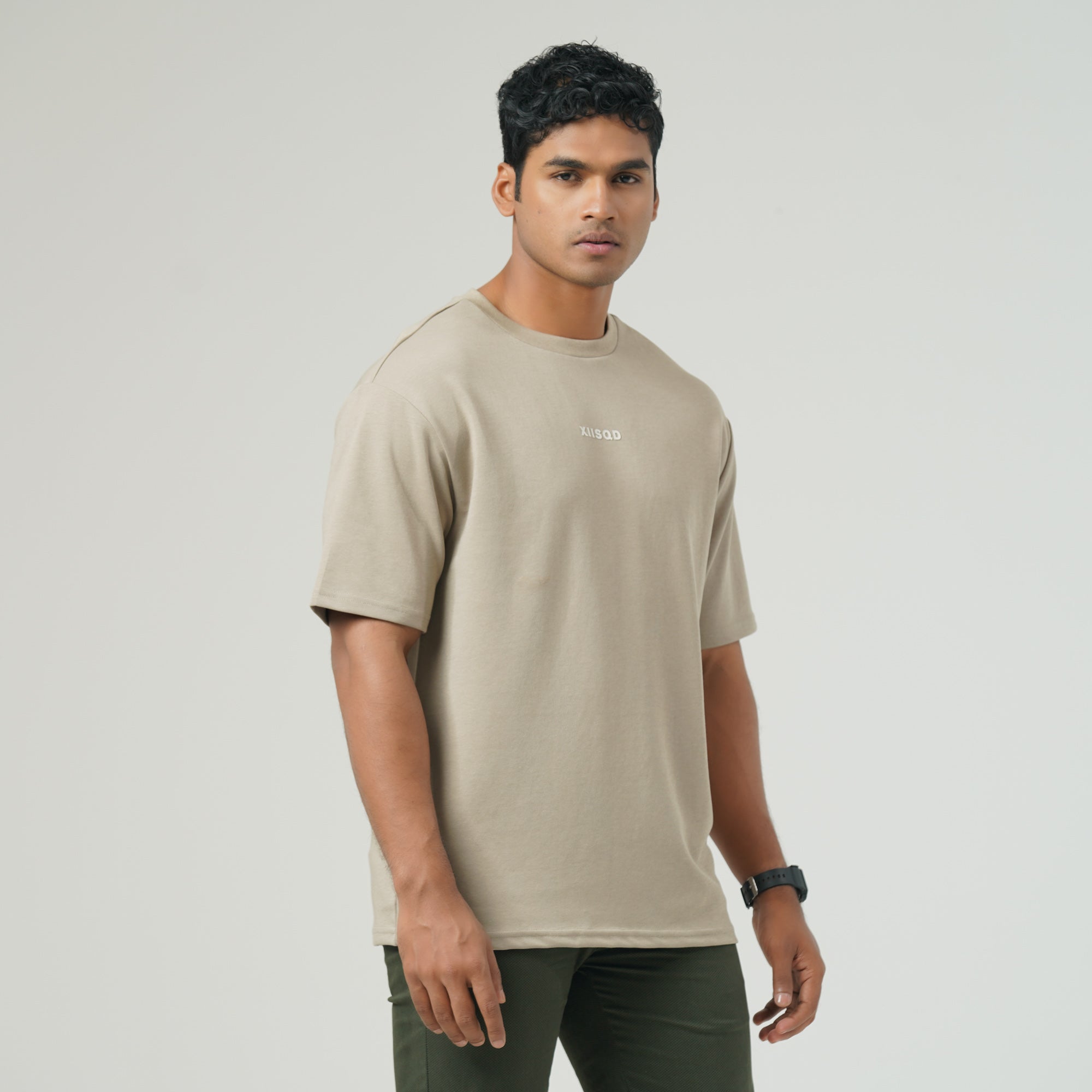 Mens Dark Beige T-Shirt – TwelveBd