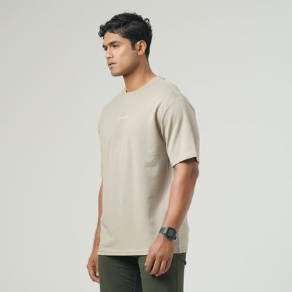 Mens Dark Beige T-Shirt