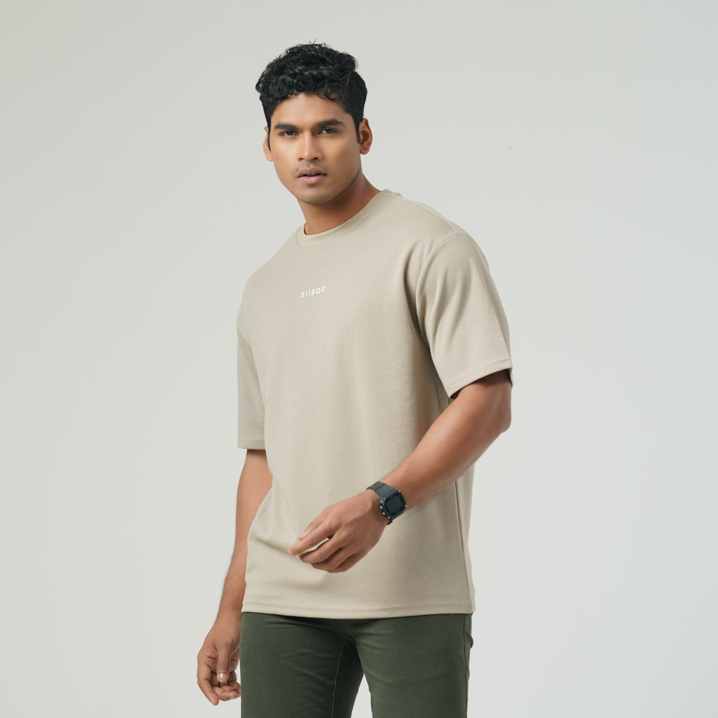 Mens Dark Beige T-Shirt