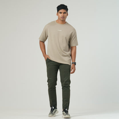 Mens Dark Beige T-Shirt