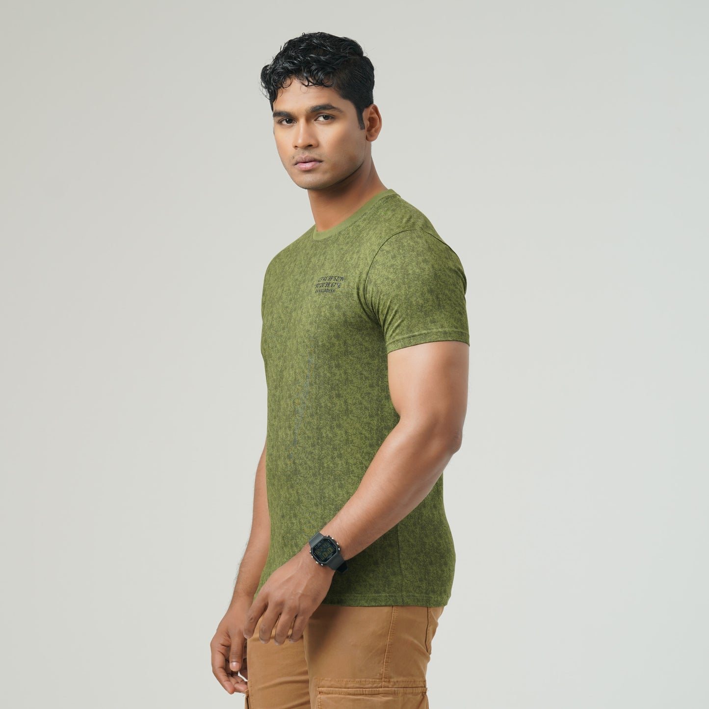 Mens Olive Green T-Shirt