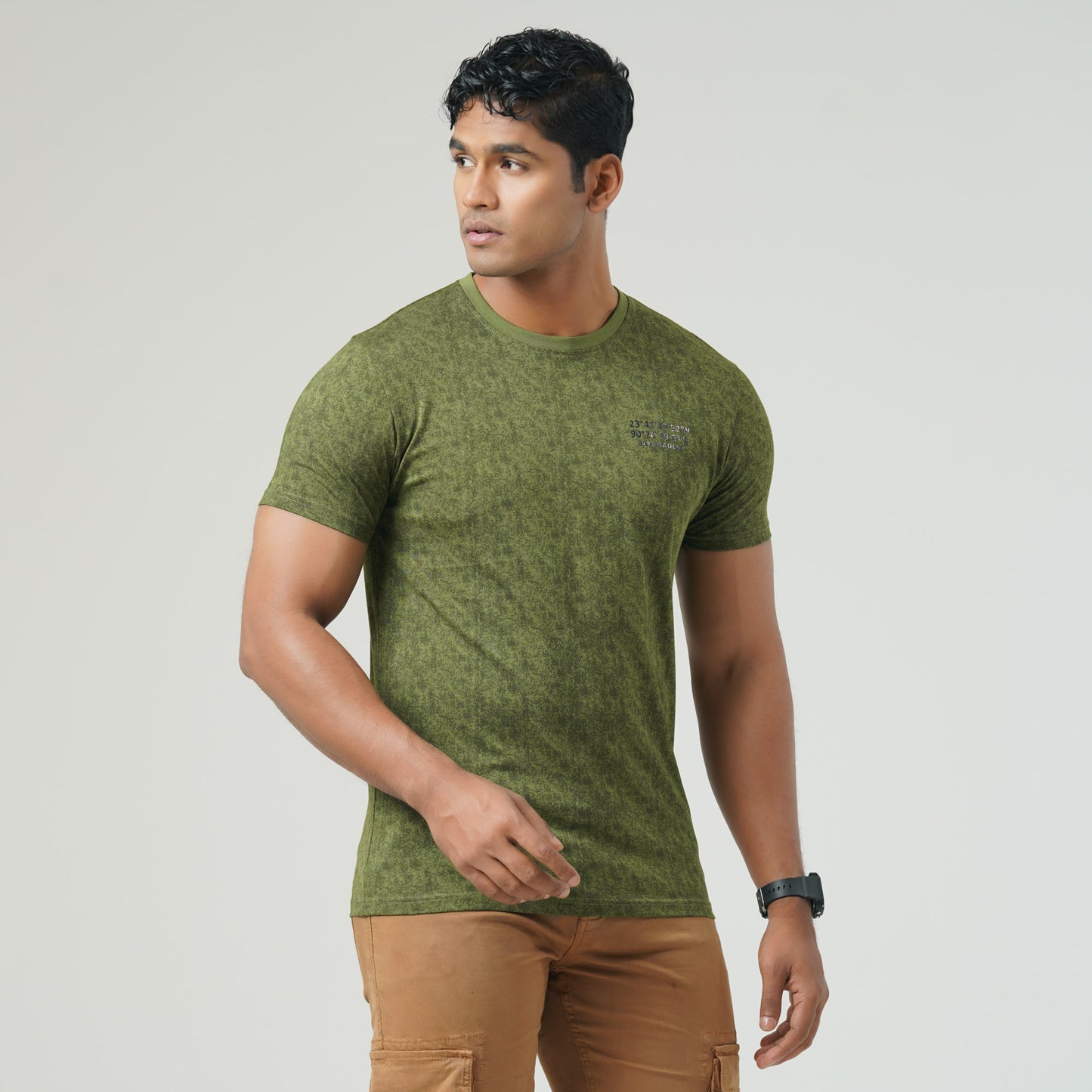 Mens Olive Green T-Shirt