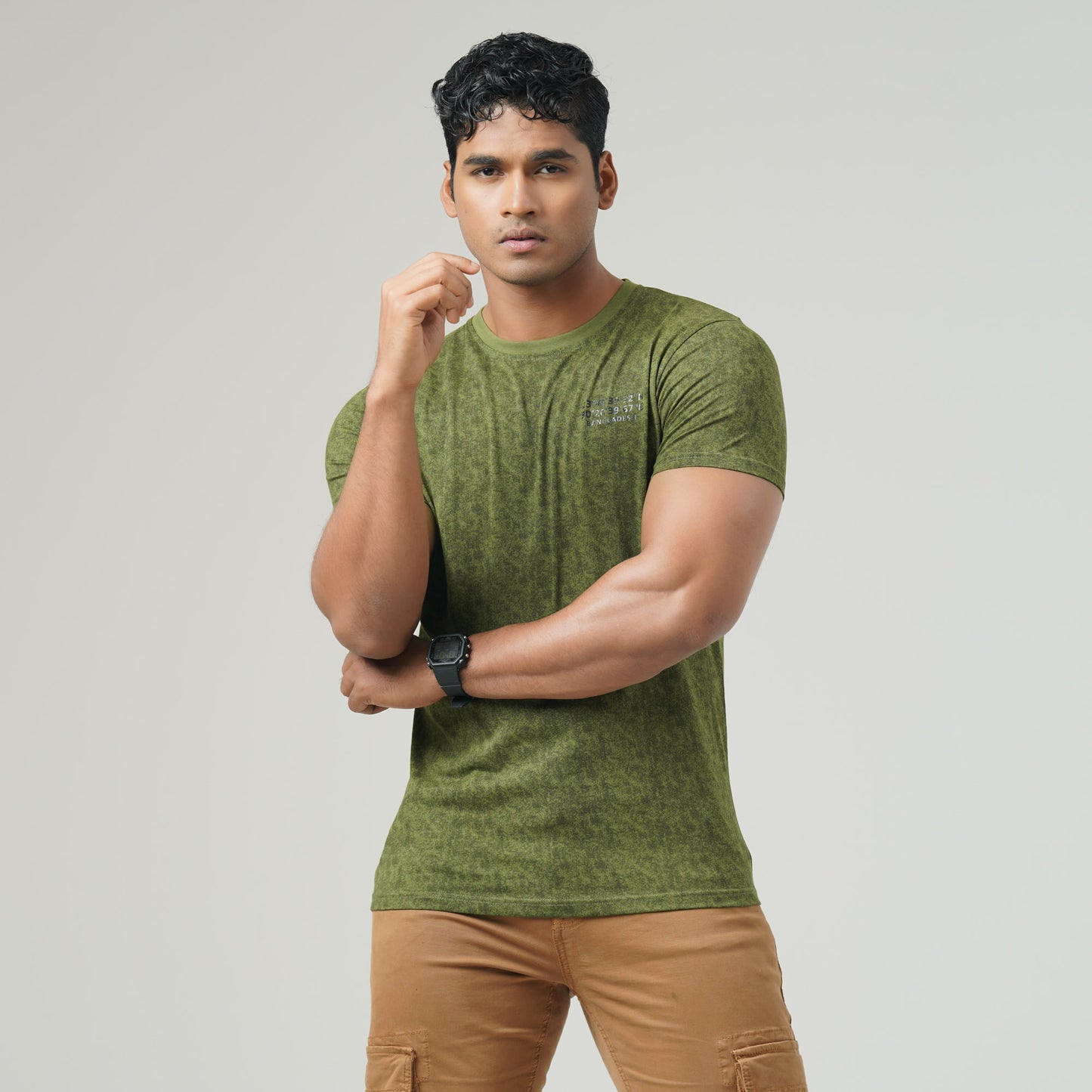 Mens Olive Green T-Shirt