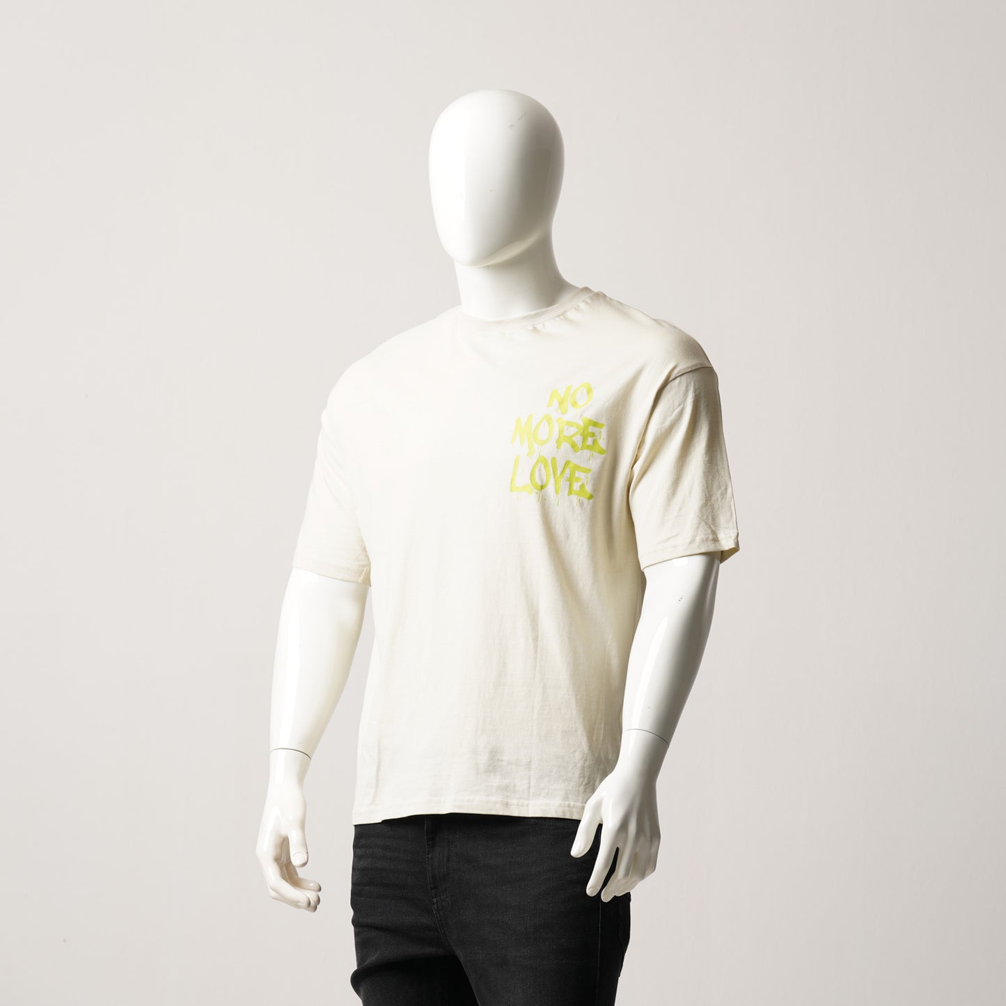 Mens T- Shirt-Beige