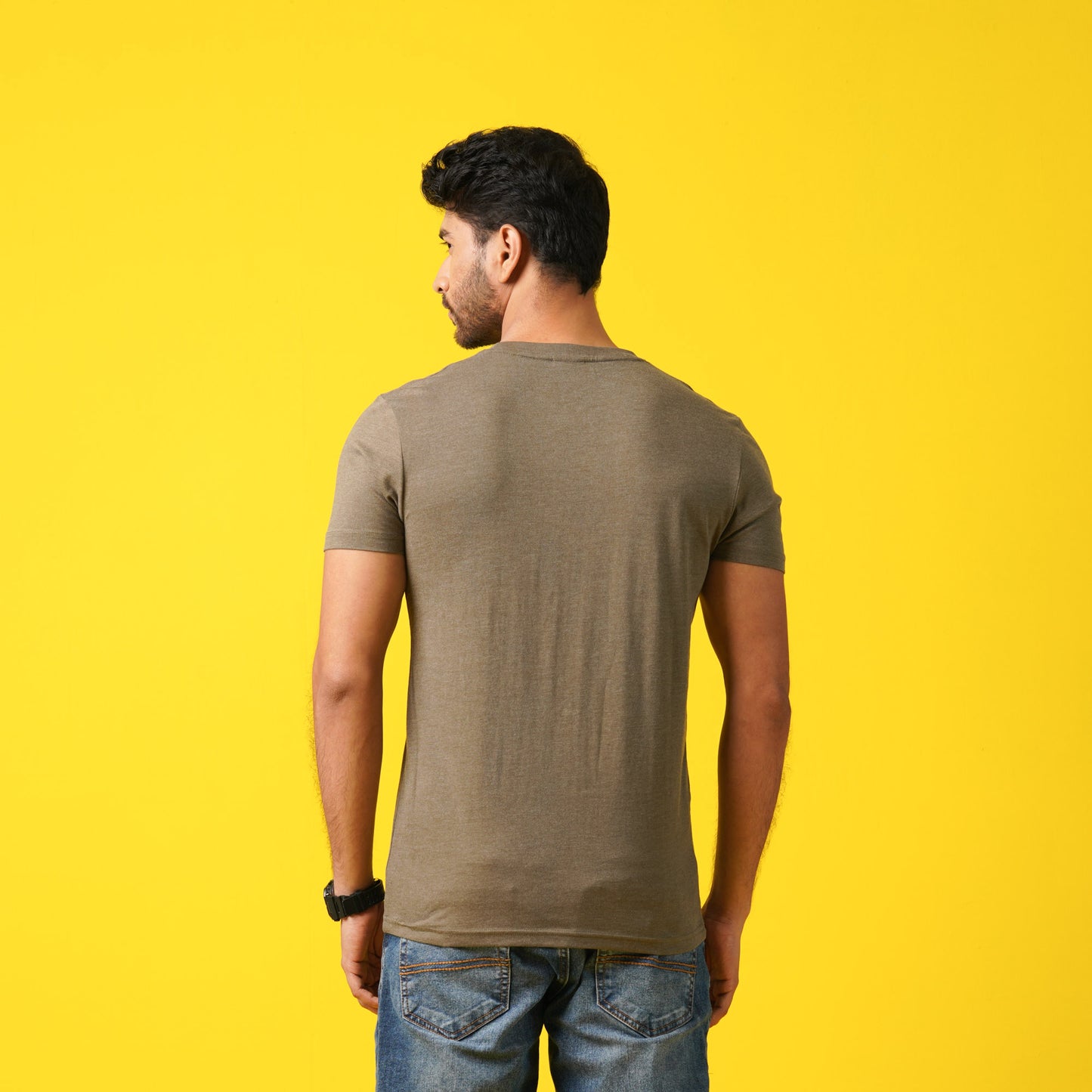 Mens T- Shirt-Olive