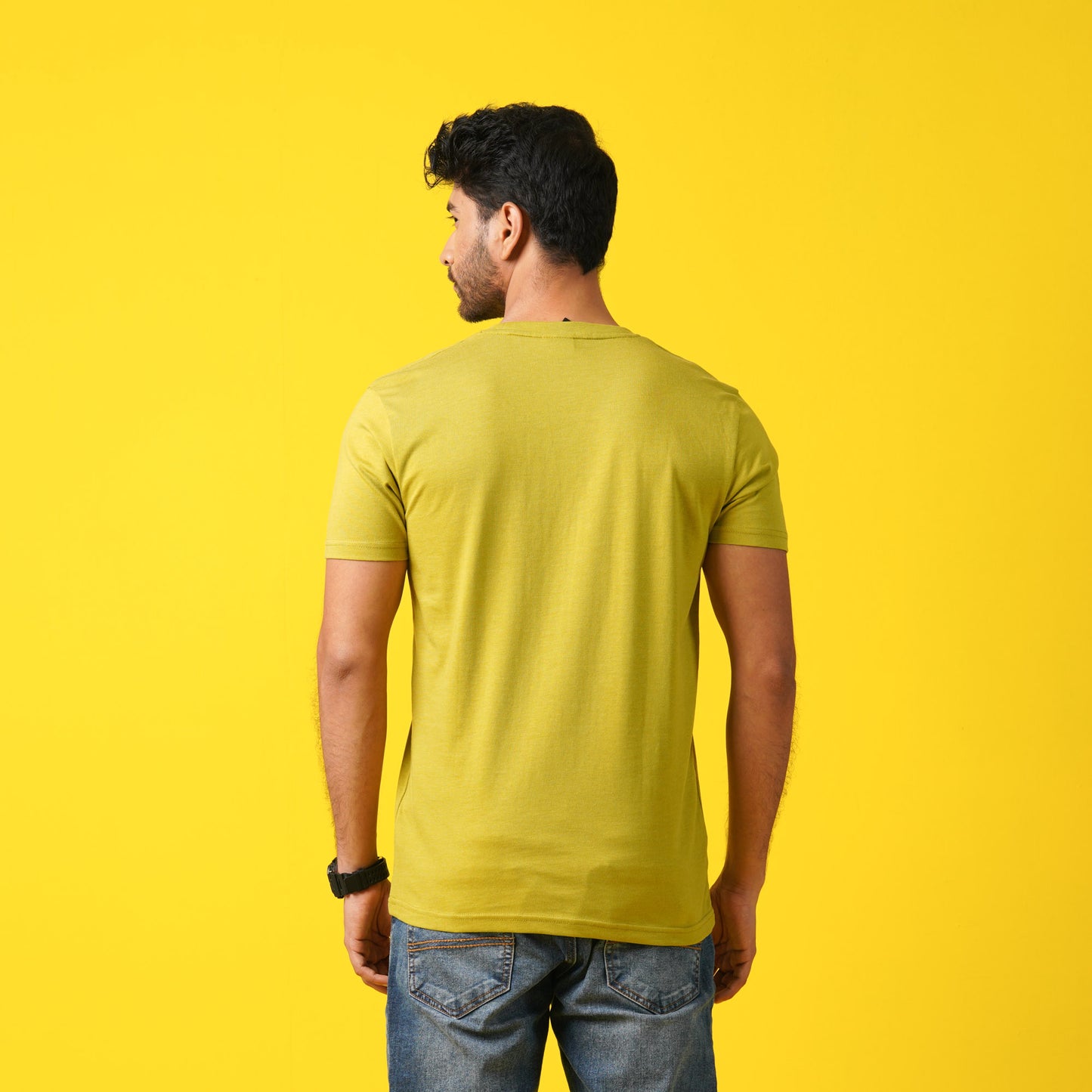 Mens T- Shirt-Lime