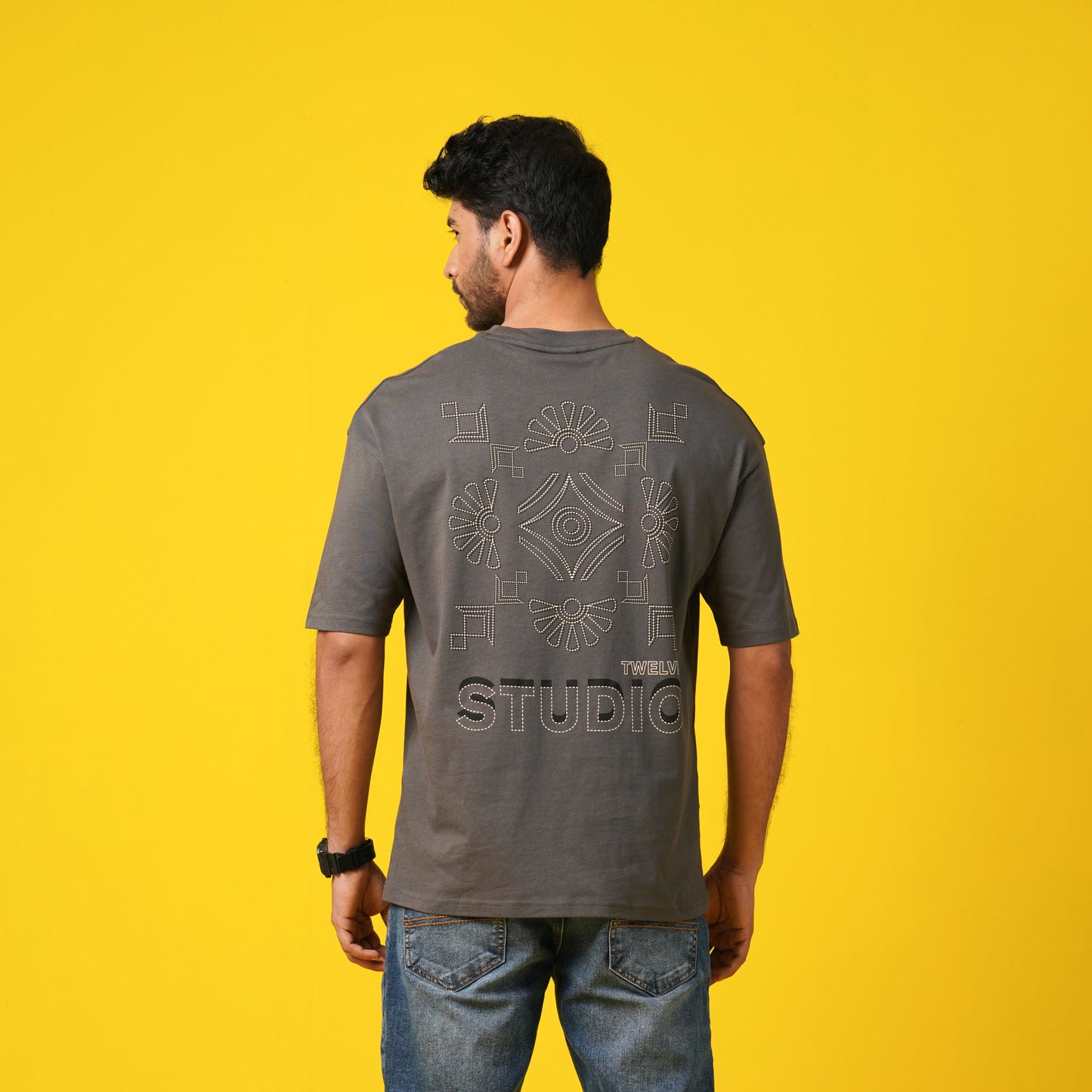 Mens T- Shirt-Graphite