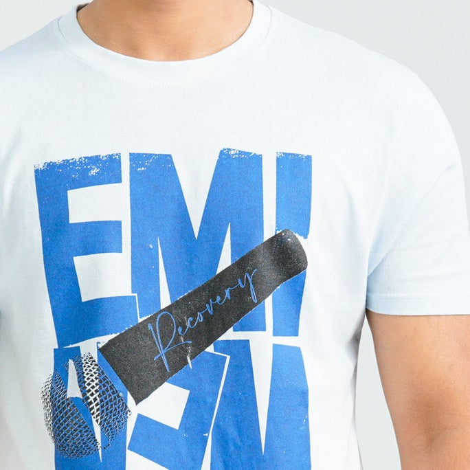 Men's Sky Blue Cotton T-Shirt