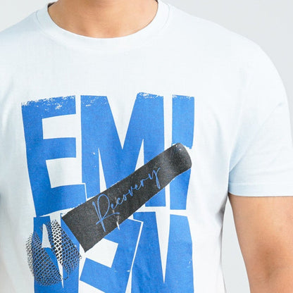 Men's Sky Blue Cotton T-Shirt