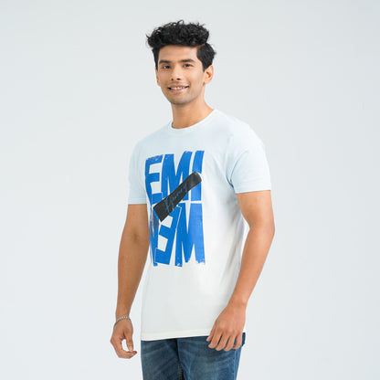 Men's Sky Blue Cotton T-Shirt