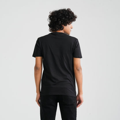 Men's Black Cotton T-Shirt
