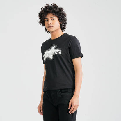 Men's Black Cotton T-Shirt