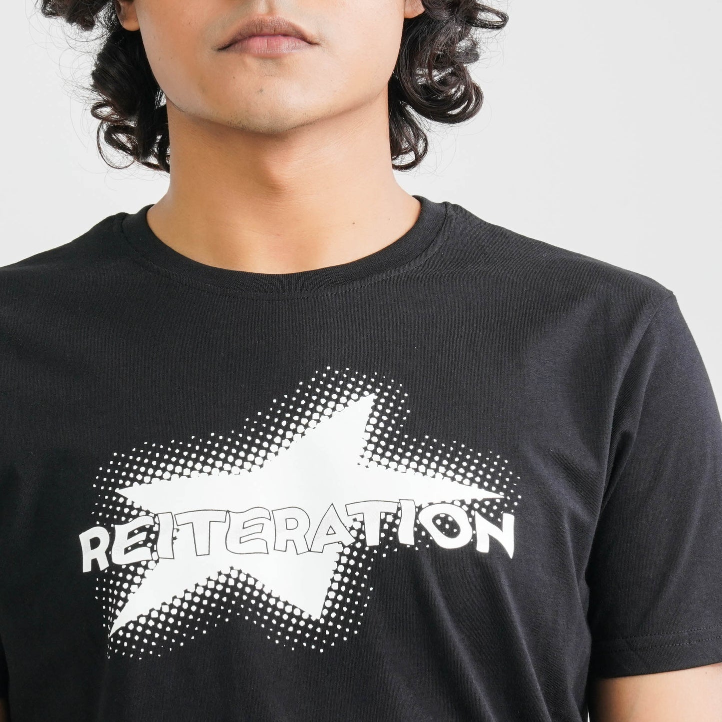 Men's Black Cotton T-Shirt