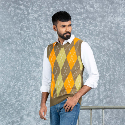 Mens Vest- Olive