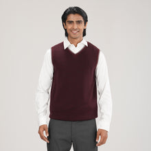 Load image into Gallery viewer, Mens Maroon Sweater Vest
