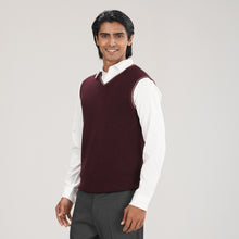 Load image into Gallery viewer, Mens Maroon Sweater Vest
