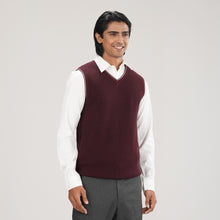 Load image into Gallery viewer, Mens Maroon Sweater Vest
