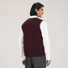 Load image into Gallery viewer, Mens Maroon Sweater Vest
